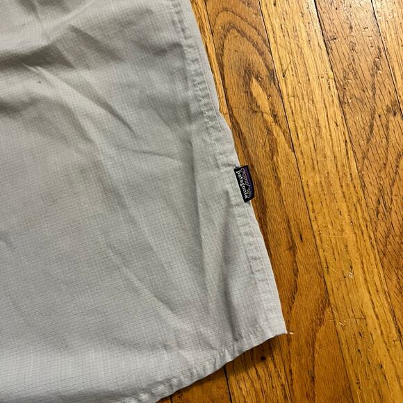 Patagonia Shirt Mens XL Performance Button Short Sleeve Light Gray - Picture 2 of 7